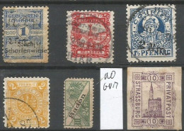 Germany Small Lot Of Privat-Post Stamps Mainly Used - Postes Privées & Locales