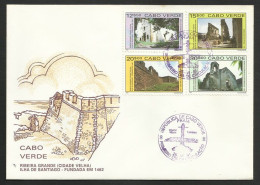 Cabo Verde Cap Vert  Ribeira Grande Cidade Velha Site UNESCO 1991 FDC Cape Verde Historical Site FDC - Cape Verde