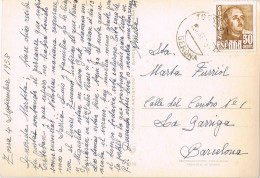 55427. Postal TOSSA De MAR (Gerona) 1958. Vista De Castillo De TOSSA Y Costa Brava - Brieven En Documenten