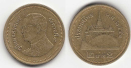 Thailand - Siam 2 Bath Münze 2551 = 2008 König Rama IX.   (31536 - Autres – Asie