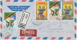 ZANZIBAR / TANZANIA 1966,  2nd Anniversary Of The United Republic (Tanganyika And Zanzibar) Complete On Rare Superb Regi - Zanzibar (1963-1968)