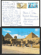 1985 Egypt (9-4) Ppc To Germany, Sailboats - Lettres & Documents