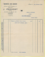 07980 / ⭐ NANTES Modes Gros PROVOST Ancienne Maison GUIGNOT Rue Moulin Fact. Chapeau Pétrole 1938 JAUMASSE Dresny Plesse - Textile & Clothing