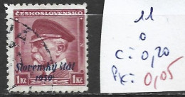 SLOVAQUIE 11 Oblitéré Côte 0.20 € - Used Stamps