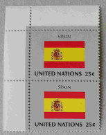 Ny88-03 : Nations-Unies New-York - Espagne Avec Bdf (papier Avec Fils De Soie) - Nuevos