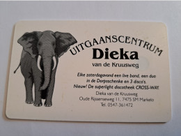 NETHERLANDS CHIPCARD/ CRE 269   /   HFL 2,50 / DIEKA/ ELEPHANT      MINT   CARD  ** 16863** - Publiques