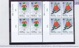 Finland Childrens Games 1989 Europa 1,90 And 2,50 Corner Blocks Of 4 Mint Unmounted Never Hinged - Unused Stamps