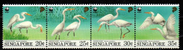 Singapur Singapore 1993 - Mi.Mr. 1298 - 1301 - Postfrisch MNH - Tiere Animals Vögel Birds Reiher WWF - Kraanvogels En Kraanvogelachtigen