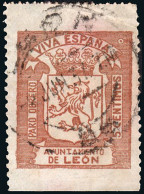 León - Guerra Civil - Em. Local Nacional - Allpeuz O 3 - "5 Cts. Ayuntamiento" - Nationalistische Ausgaben