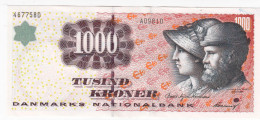 Denmark 1000,  1,000 Kroner. 1998. OLD Sign/Star. Kvl. 001. A0981D. Bodil Nyboe Andersen - Denemarken