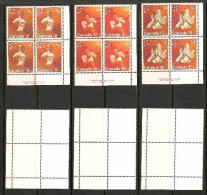 CANADA   Scott # B 7-9** MINT NH LR INSCRIPTION BLOCKS Of 4  (CONDITION AS PER SCAN) (LG-1769) - Hojas Bloque