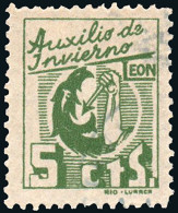 León - Guerra Civil - Em. Local Nacional - Allpeuz ** 25 - "5 Cts. Auxilio Invierno" - Nationalistische Ausgaben