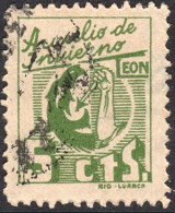 León - Guerra Civil - Em. Local Nacional - Allpeuz O 25 - "5 Cts. Auxilio Invierno" - Nationalistische Ausgaben