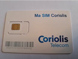 FRANCE/FRANKRIJK   SIM  GSM / CORIOLIS TELECOM    /TELECOM /  MOBILE   WITH CHIP      ** 16876** - Sin Clasificación