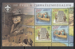 2007 Hungary Scouting Baden Powell Europa Souvenir Sheet MNH @ BELOW FACE VALUE - Nuovi