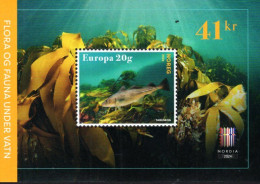 Norway - 2024 -  Underwater Fauna And Flora - NORDIA '24 Stamp Exhibition - Mint Souvenir Sheet - Unused Stamps
