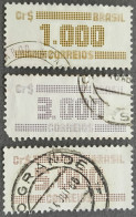 Bresil Brasil Brazil 1985 1986 Série Courante Yvert 1751 1752 1787 O Used - Used Stamps