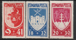 ROUMANIE - N°699/701 ** (1943) - Unused Stamps