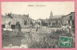 SAS0254  CPA  ATTIGNY    (Ardennes)   Place Des Saxons  ++++++ - Attigny