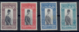 EGITTO EGYPT 1929 PRINCIPE FAROUK  SERIE COMPLETA MNH/** - Nuovi