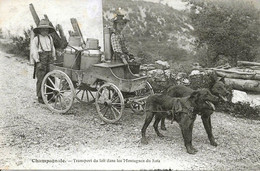 DEPT 39 CHAMPAGNOLE TRANSPORT DU LAIT TRES BELLE ANIMATION 9X14 REIMPRESSION DE CARTES ANCIENNES - Champagnole