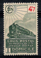 France 1943 Yv. 210 Neuf * MH 100% Colis Postaux TRAINS - Mint/Hinged