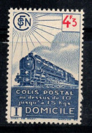 France 1943 Yv. 209 Neuf ** 100% Colis Postaux TRAINS - Mint/Hinged