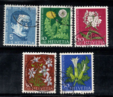 Suisse 1960 Mi. 722-726 Oblitéré 100% Pro Juventute, Fleurs - Oblitérés