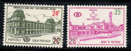 Belgique 1961-66 Mi. 53, 59 Neuf ** 100% Timbre-taxe Gare - Autres & Non Classés