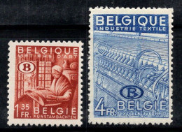 Belgique 1948 Mi. 42, 46 Neuf ** 100% Service ART, INDUSTRIE - Other & Unclassified