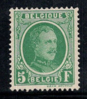 Belgique 1926 Mi. 216 Neuf * MH 100% Roi Albert Ier, 5 Fr - Ungebraucht