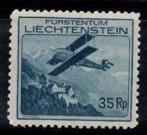 Liechtenstein 1930 Mi. 111 Neuf * MH 100% Poste Aérienne 35 Rp, Aérien - Poste Aérienne