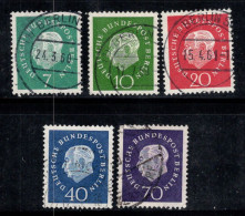 Berlin 1959 Mi. 182-186 Oblitéré 100% Célébrités, Heuss - Used Stamps