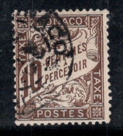 Monaco 1909 Mi. 7 Oblitéré 100% Signé Timbre-taxe 10 C - Strafport