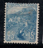 Monaco 1919 Mi. 30 Neuf * MH 100% 25 C, Veuve, Vue - Autres & Non Classés