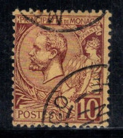 Monaco 1891 Mi. 14 Oblitéré 100% Prince Albert Ier, 10 C - Other & Unclassified