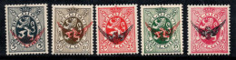 Belgique 1929 Mi. 6-10 Neuf * MH 100% Service Armoiries - Other & Unclassified