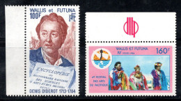 Wallis-et-Futuna 1984 Yv. 319, 321 Neuf ** 100% Diderot, L'art - Ungebraucht