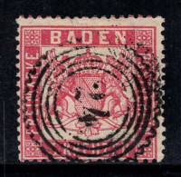 Baden 1862 Mi. 16 Oblitéré 100% 3 KR, Armoiries - Andere & Zonder Classificatie