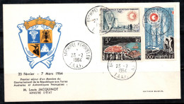 TAAF Terres Françaises De L'Antarctique Austral 1963-64 Yv. 20, 21, 7 Enveloppe 100% Oblitéré ARCHIPEL - Covers & Documents