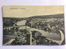SCHAFFHAUSEN : Feuerthalem - 1909 - Grattage Sur Le Recto - Schaffhouse