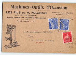 RUFFEC : Machines, Outils D'Occasion, Les Fils De A.MAGNAN, Constructeurs Fondeurs - Très Bon état - Ruffec