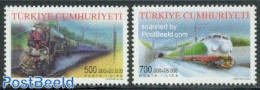Türkiye 2002 Railways 2v, Mint NH, Transport - Railways - Other & Unclassified