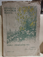 Italia Rivista ESPOSIZIONI ROMAGNOLI RIUNITE Forlì Primavera 1921 - Art, Design, Décoration