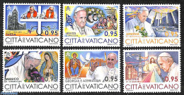 Vatican 2017 Pope's Travels 6v, Mint NH, Religion - Pope - Ungebraucht