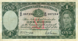 Australia P-26b 1 Pound (1941-1948) Sig Armitage & McFarlane Used - 1938-52