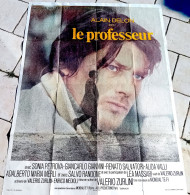 Affiche Ciné Orig LE PROFESSEUR (PRIMA NOTTE DI QUIETE) Alain Delon Alida VALLI 120X 160 1972 Illu Ferracci - Affiches & Posters