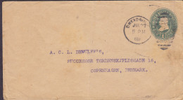 United States Postal Stationery Ganzsache 1c Franklin ONEIDA N.Y. 1903 Cover Brief Lettre Brotype KJØBENHAVN K. Denmark - 1901-20