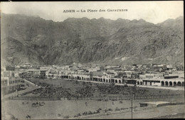 CPA Aden Jemen, Karawanenplatz, Stadtpanorama - Yemen