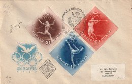 Hongarije 1952, FDC Sent To Weesp, Netherland, Olympic Games - FDC